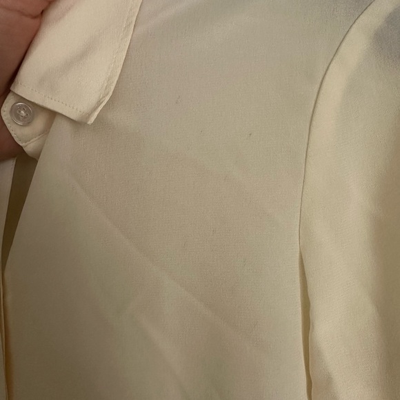 Tory Burch Silk Cream Blouse Sz 00 - Picture 6 of 6